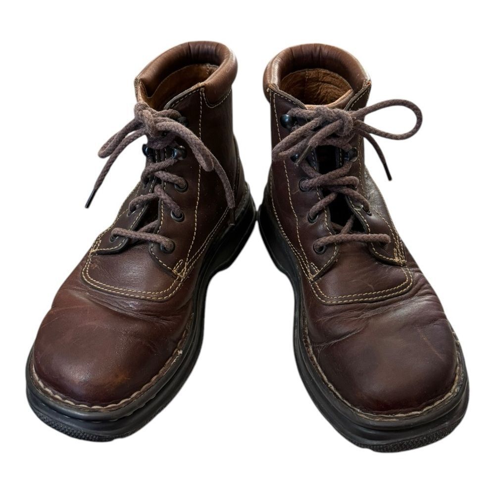Born Women's Brown Leather Chukka Hi Hiking Boots 7 - Picture 3 of 6